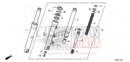 GABEL, VORNE SH150ADSE de 2014